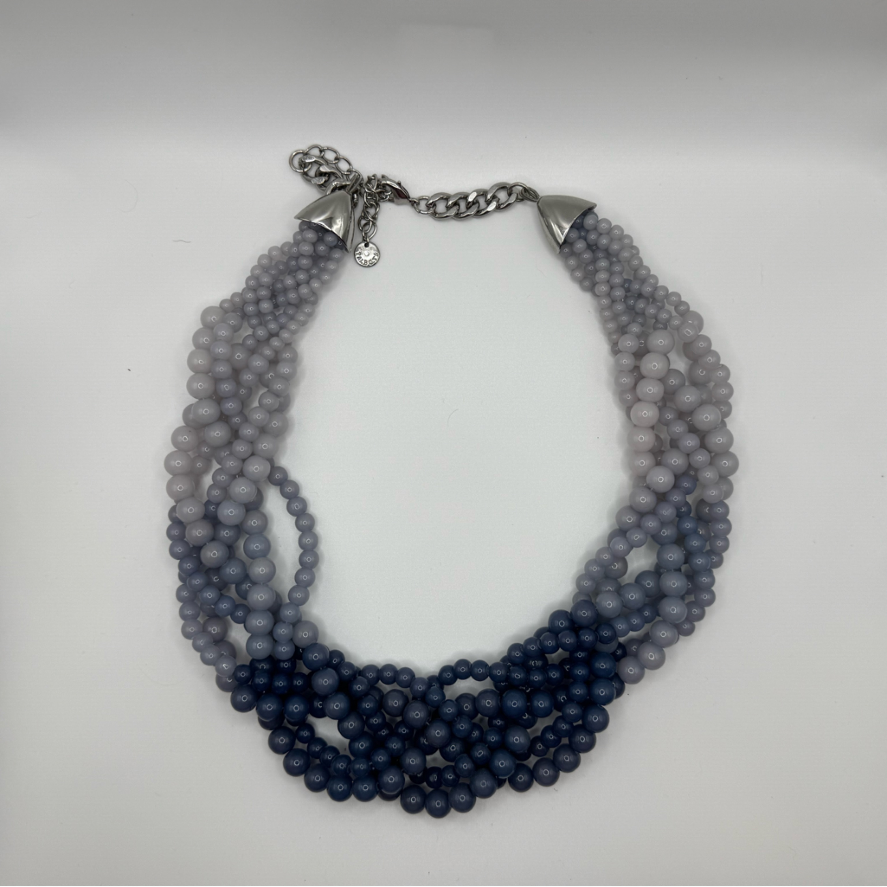 Talbots Ombr Blues Statement Necklace 15$